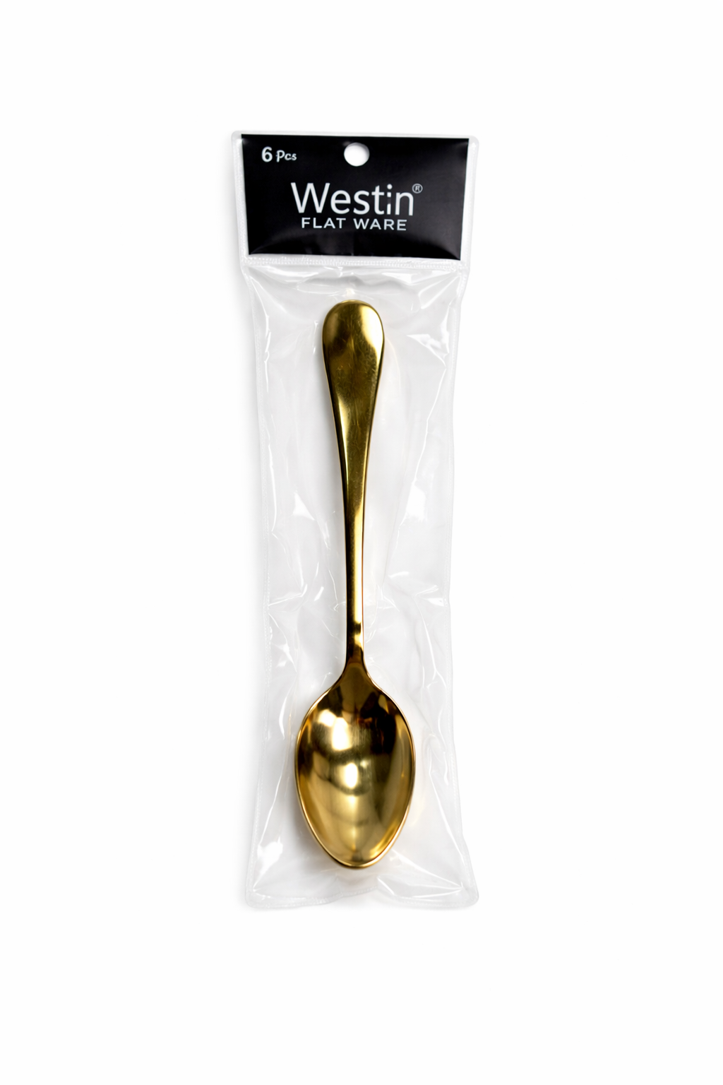 Westin Stainless Steel Serving Spoon (Pack of 6) (GOLDEN)