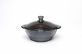 Delisoga Casserole/Donga smoked Transparent with Glass Lid 1 Pc 750ml Capacity Premium Quality Imported
