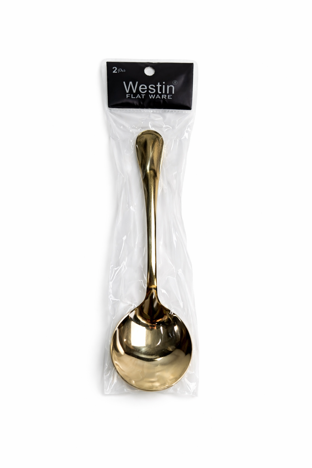 Westin Stainless Steel Soup Spoon – Pack of 2 (GOLDEN)